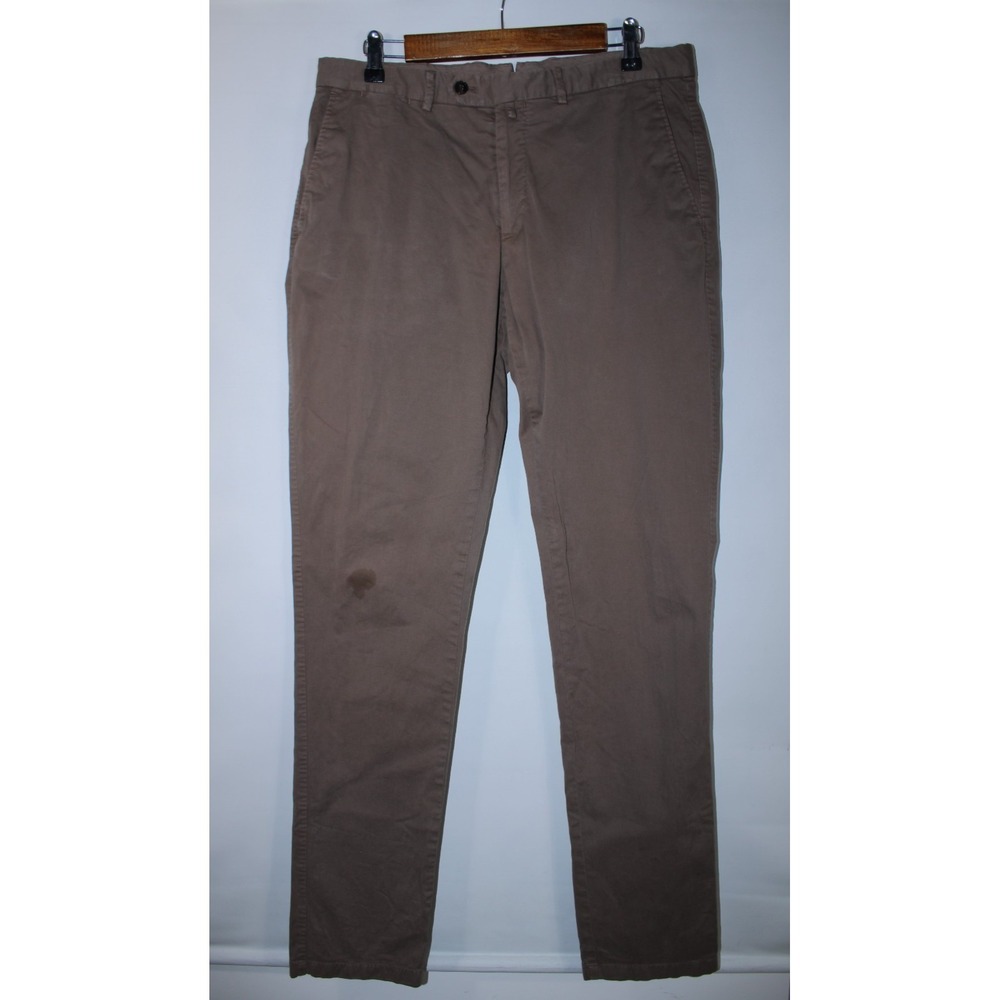 Suitsupply Men's Size 34 Brown Office Business Porto Novo Twill Pants